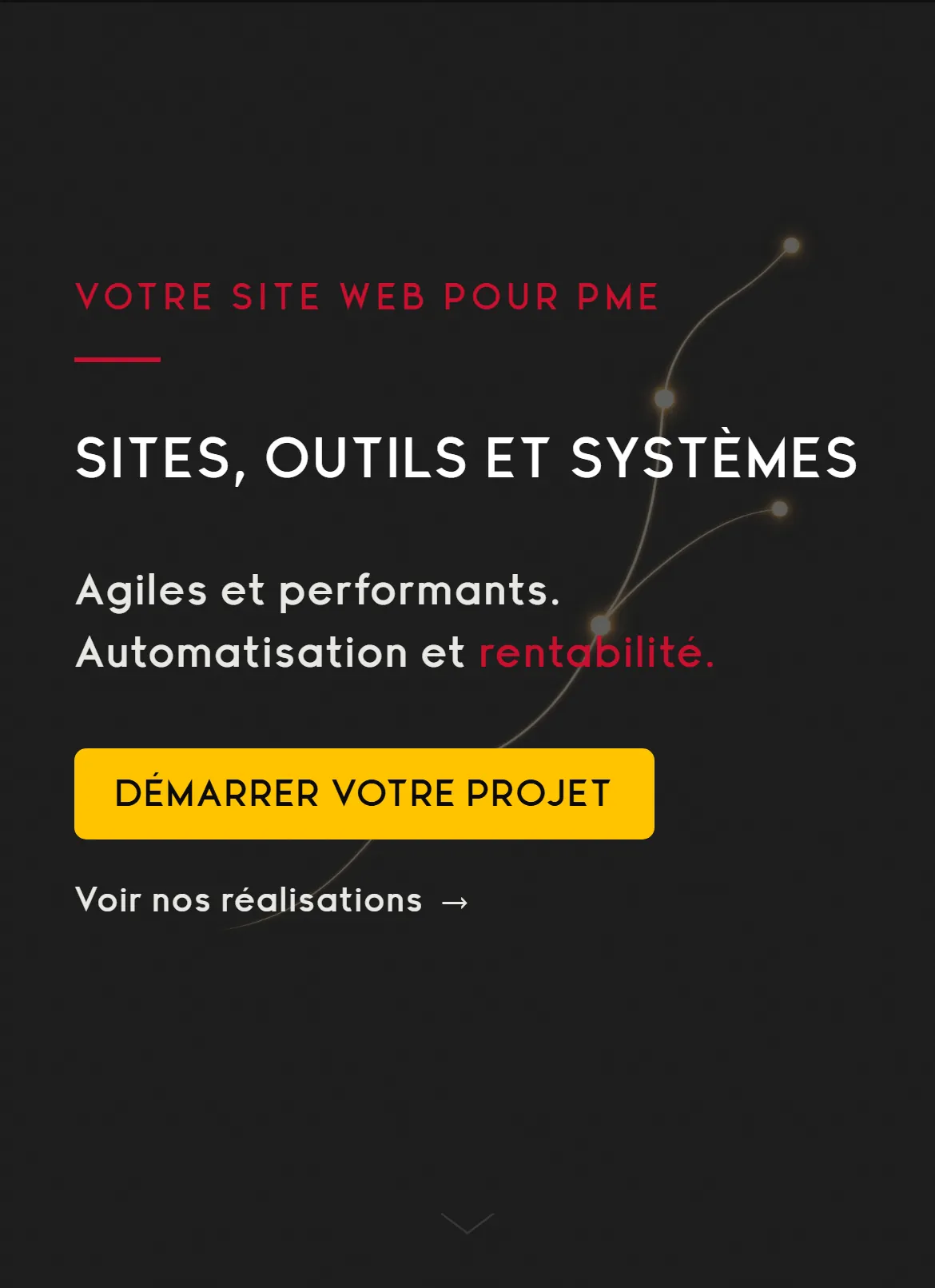 Accueil du site Propulsion Numérique — en-tête et bannière héros