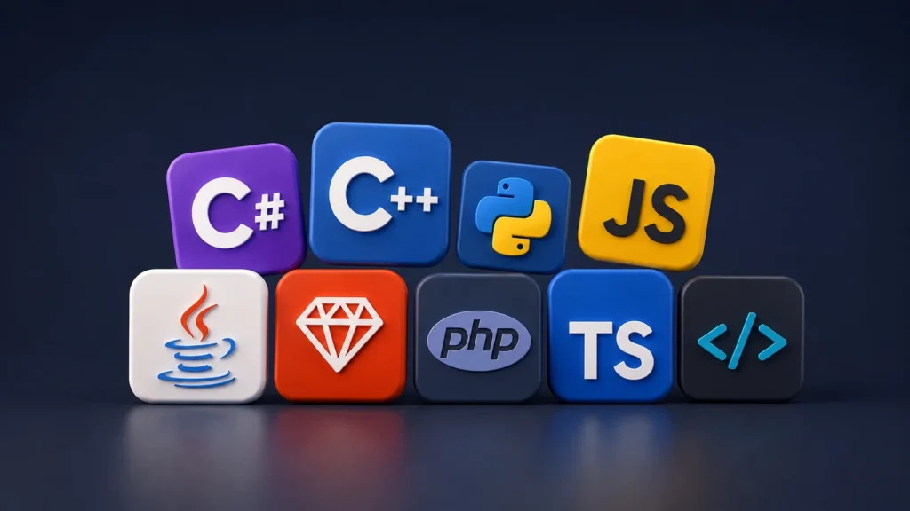 Certains des grands langages de programmation